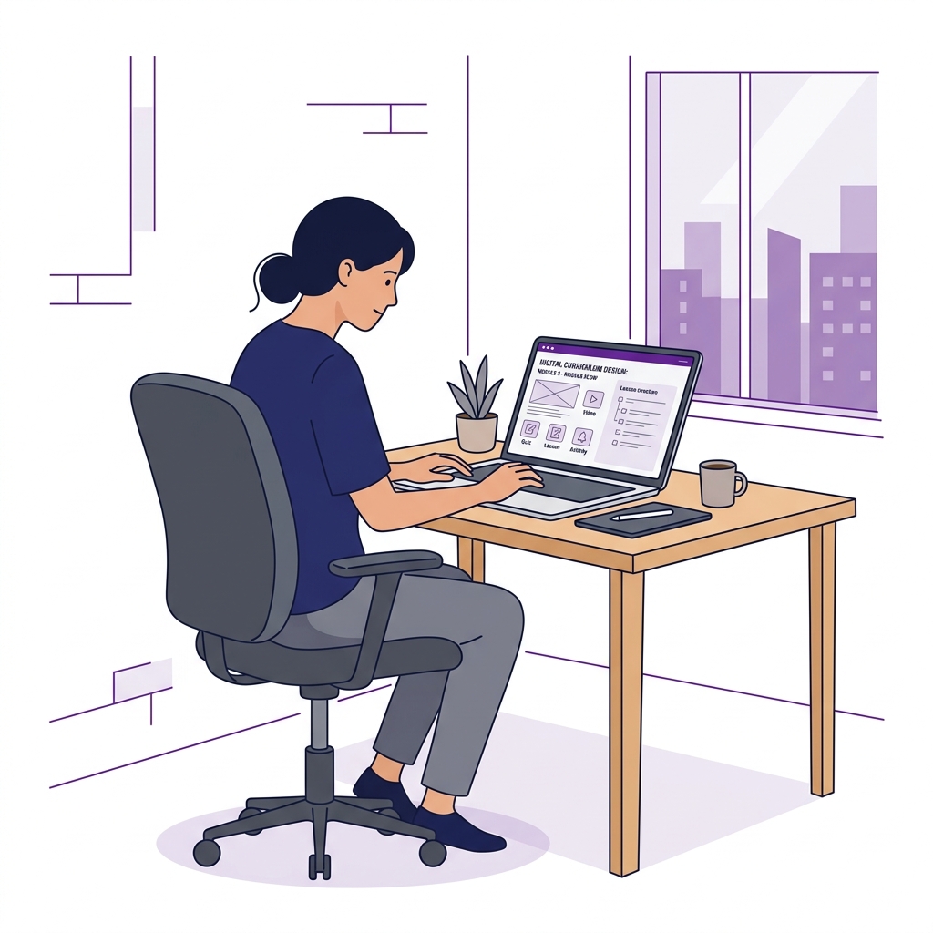 Learning Designer đang làm việc